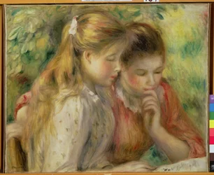 Two Girls Reading